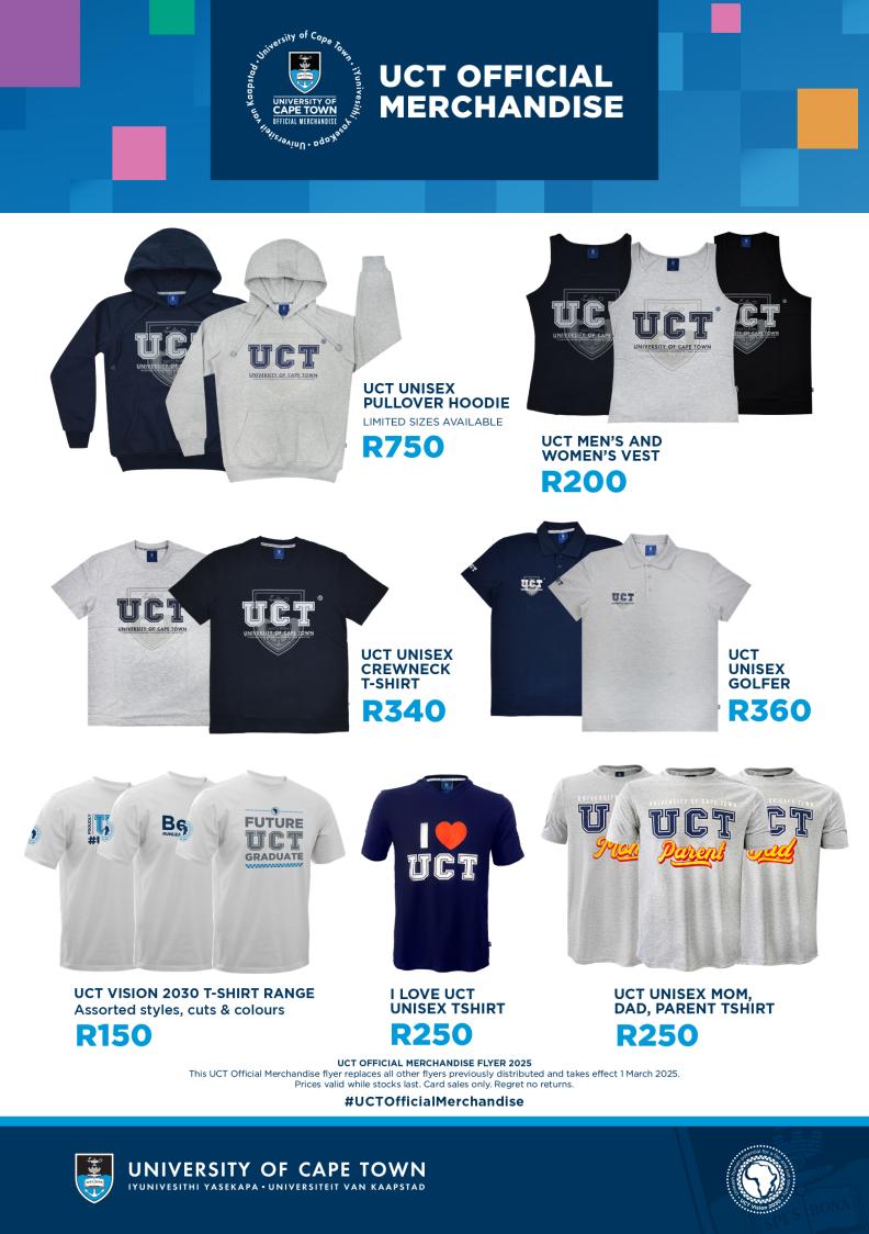 UCT official merchandise