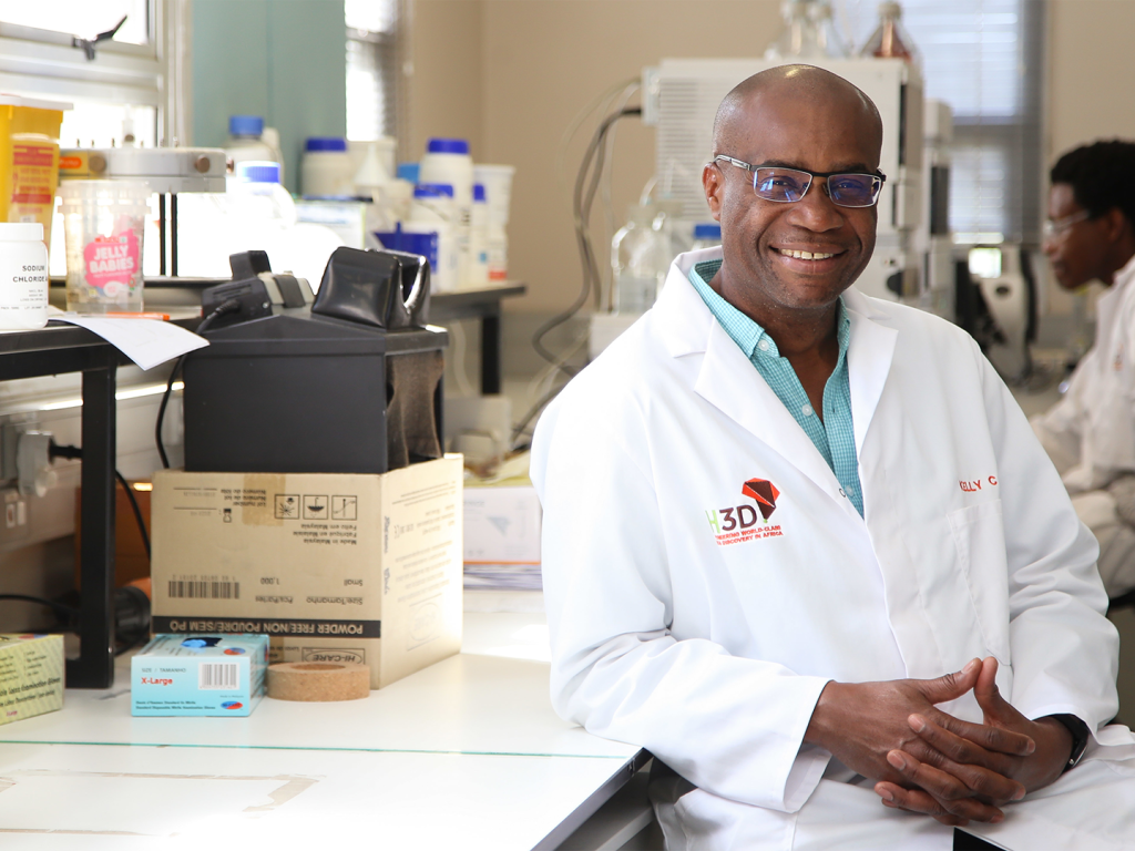 Prof Kelly Chibale, the founding director and CEO of the H3D Foundation and the director of the H3D centre