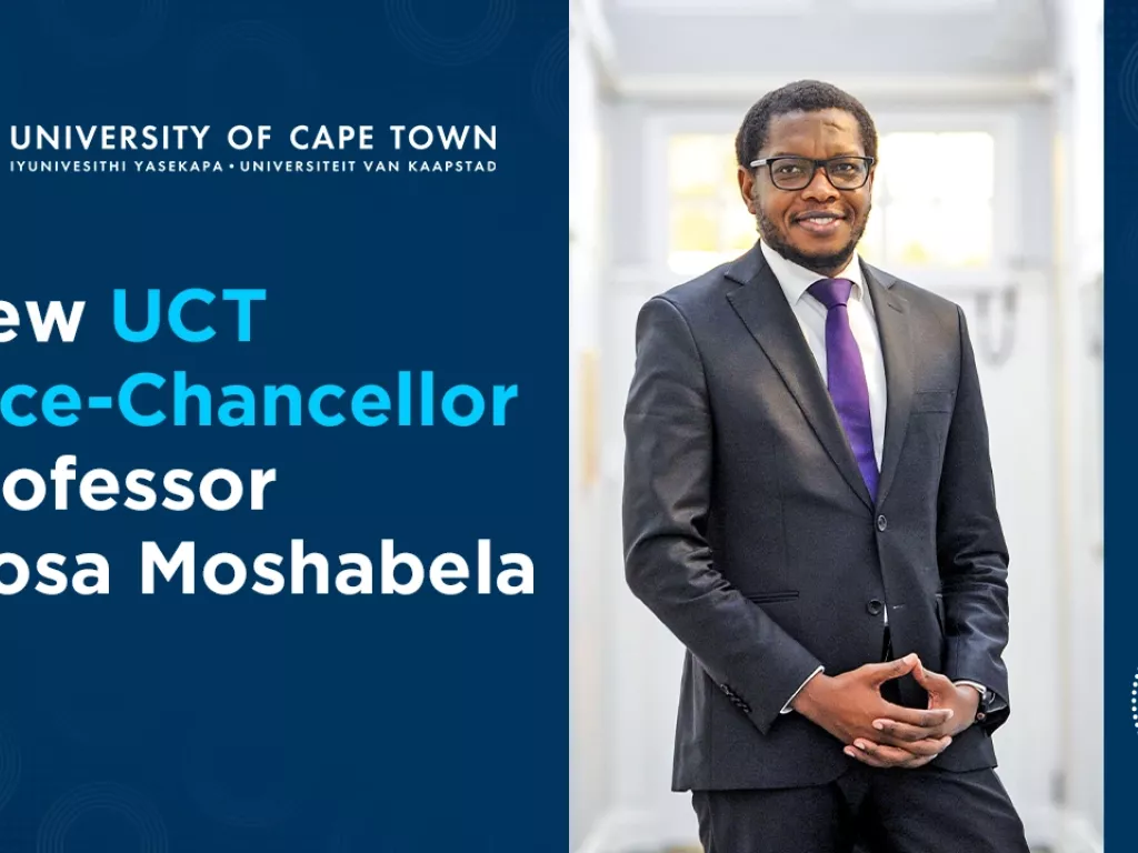 New UCT Vice-Chancellor Professor Mosa Moshabela