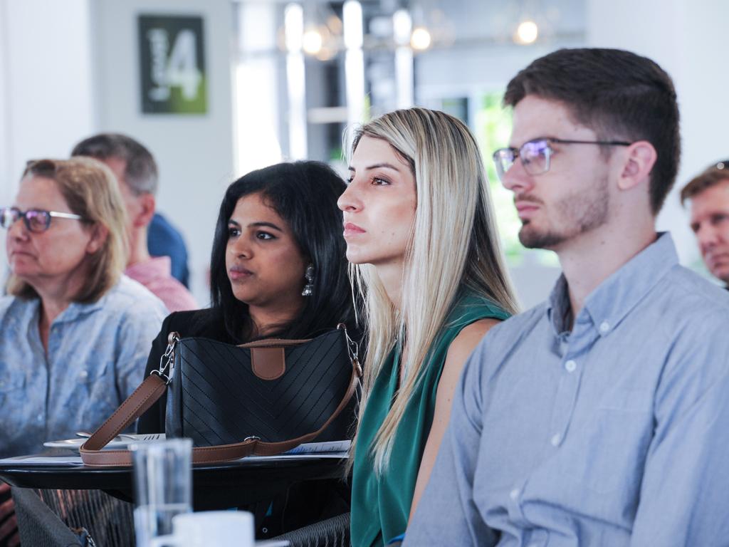 Group of people listening